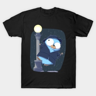 Golang Gopher Go Singing In The Rain T-Shirt